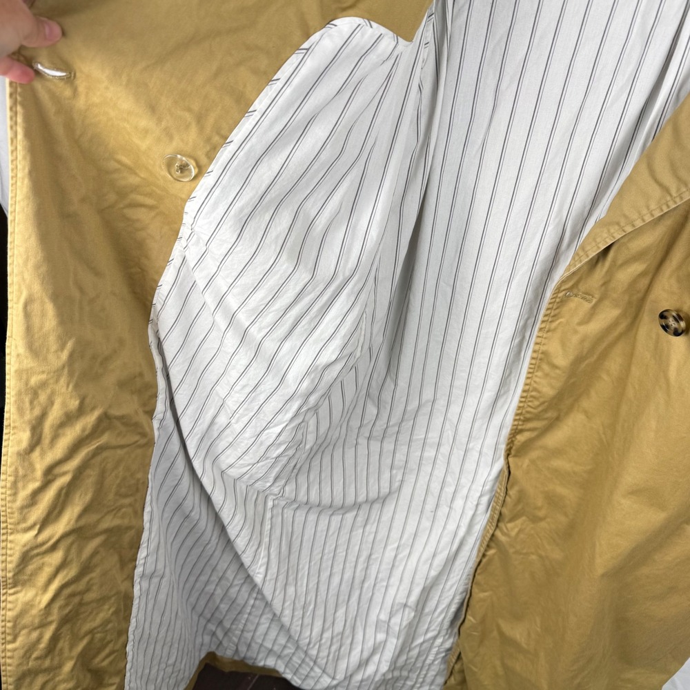 Favorite Daughter The Charles Trench Coat Small Oversized Classic MISSING BELT - Picture 10 of 13